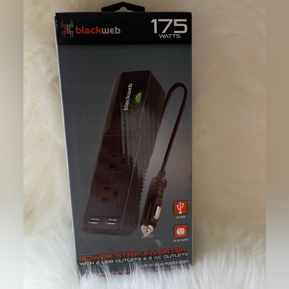 Never used Blackweb Power Strip Inverter with 2 USB Outlets & 2 AC Outlets. - Picture 1 of 2